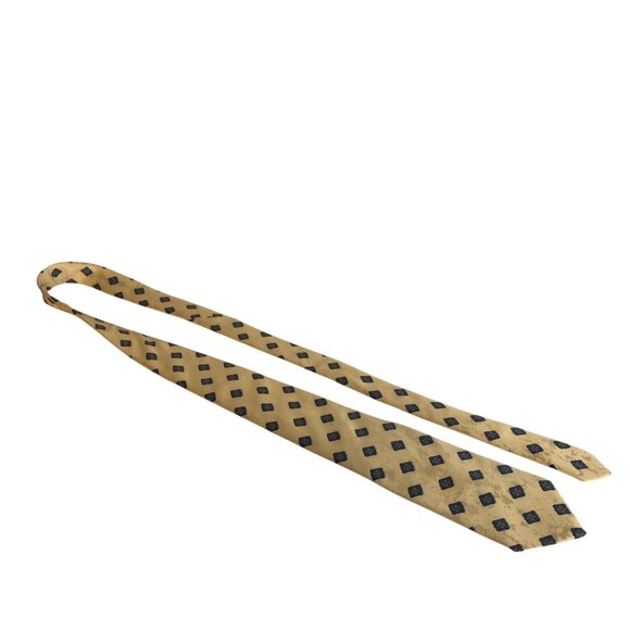 Ron Chereskin Silk Tie Yellow Blue Geometric Mens Necktie Office Formal Gift - Picture 6 of 6